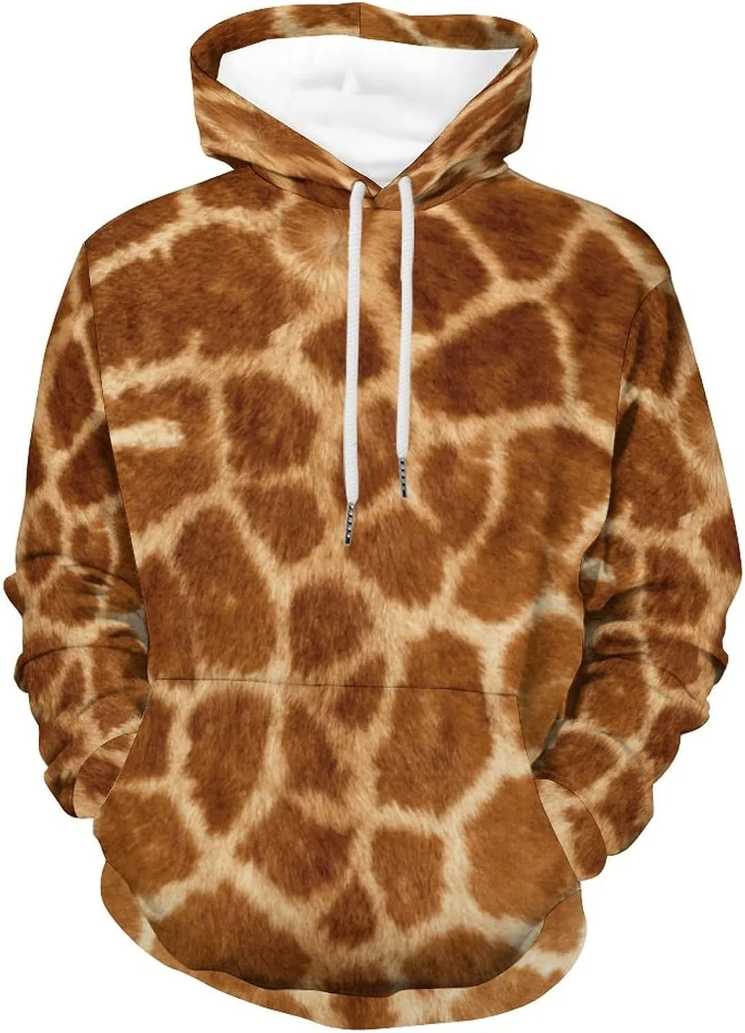 

Толстовка с капюшоном Giraffe Pattern, женская, свободная GUPNWQXX