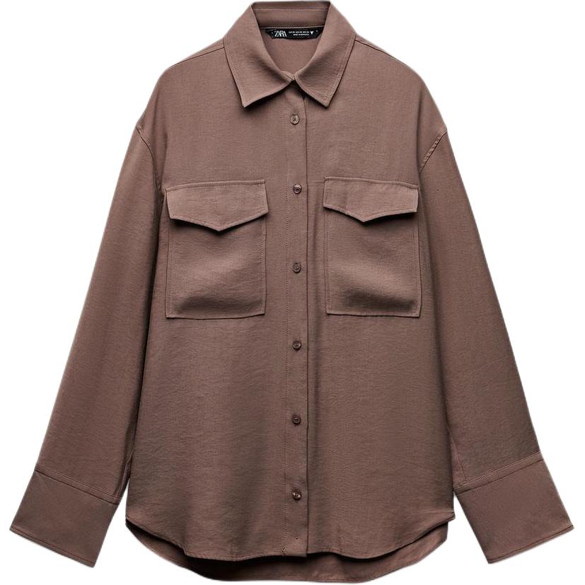 

Женская рубашка Trf ZARA, черный
