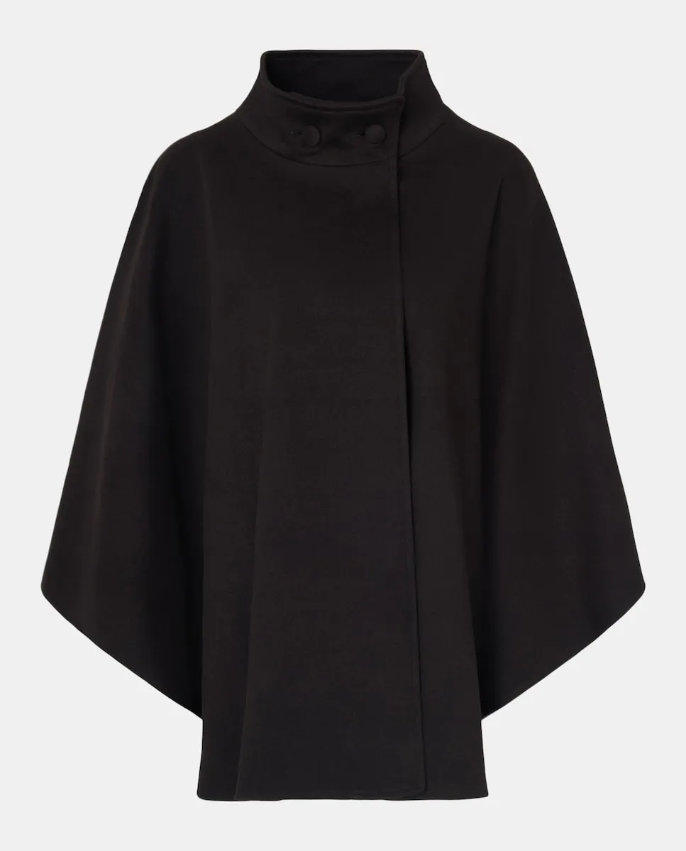 

Накидка с воротником на пуговицах Banarassi, черный