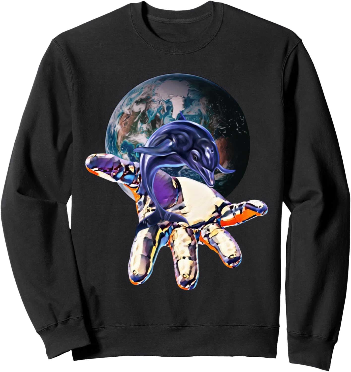 

Толстовка с изображением дельфина, морского млекопитающего, океанских дельфинов Dolphins - Marine Mammals, Marine Life Gifts, Christmas, Birthday, черный