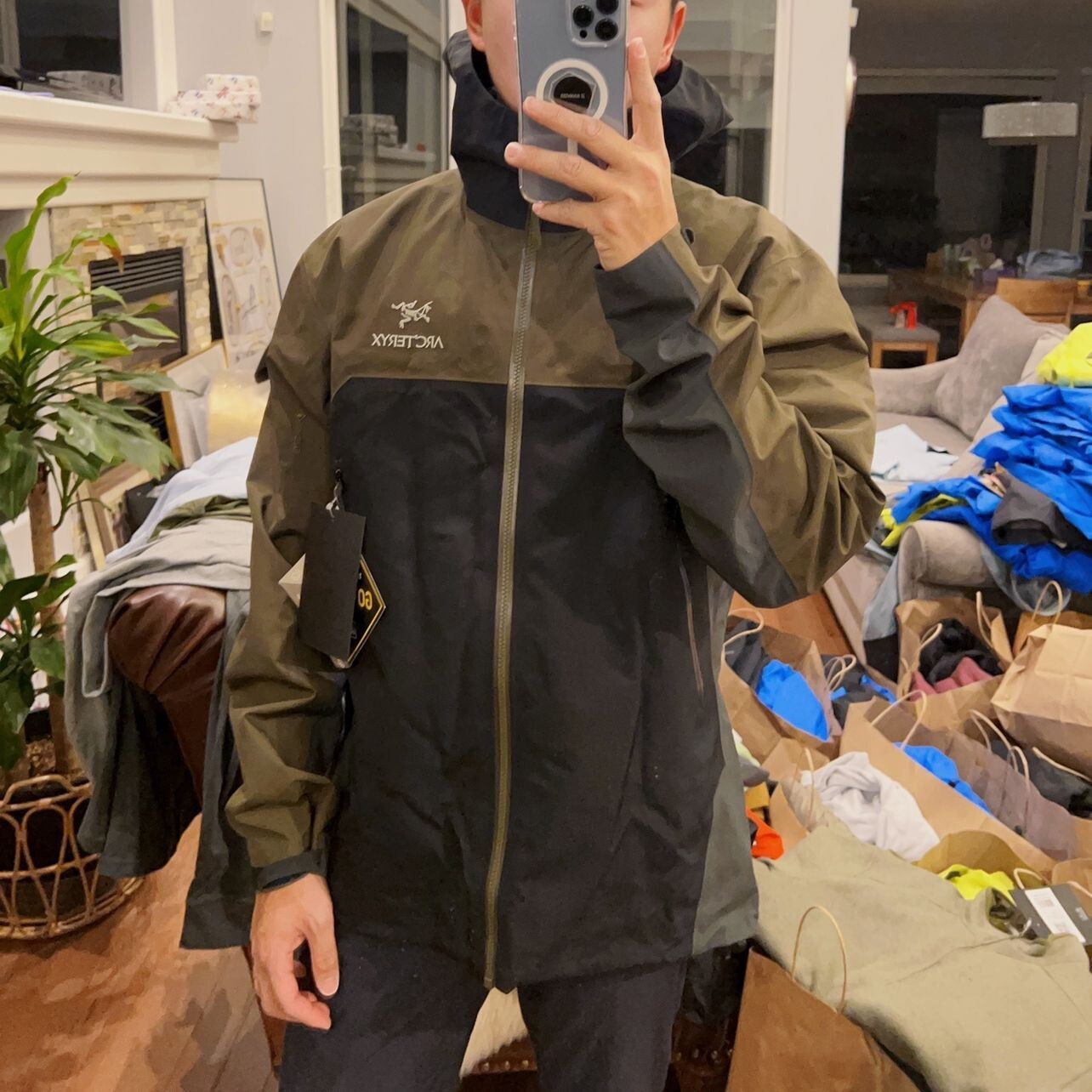 

Куртка мужская Arcteryx, серый / черный