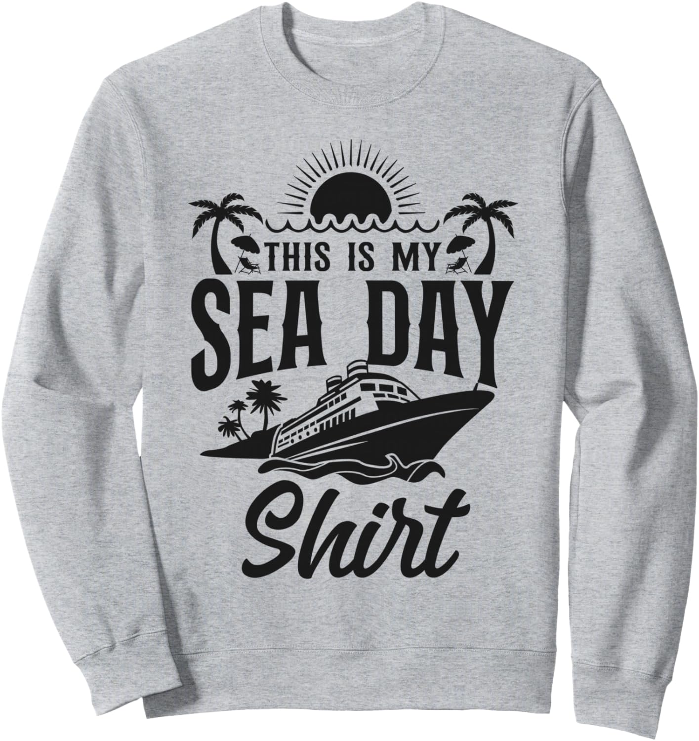 

Толстовка «Отпуск на круизном лайнере. Это мой день в море» Cruise Trip Friends Buddies Vacation Cruising Hd0, серый