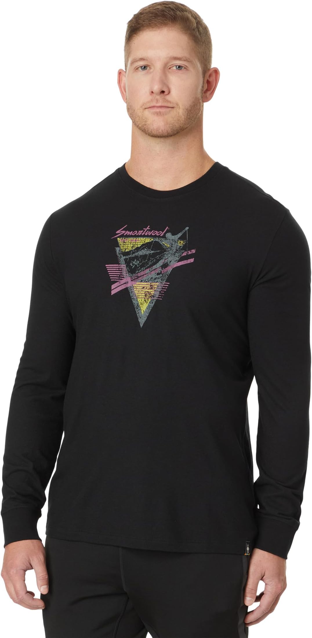 

Футболка Smartwool 90s Shred Graphic Long Sleeve Tee, черный