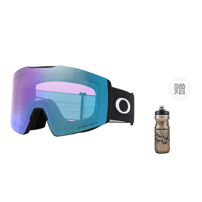 

7099FALL LINE L Защитные очки от запотевания, снежной слепоты, бликов и застежки-пряжки, унисекс Oakley, 7099-71 matte черный frame-ice синий lens+kettle