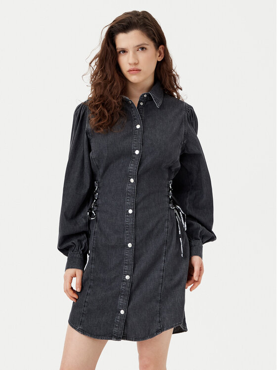 

Джинсовое платье стандартный крой A1W13004 Karl Lagerfeld Jeans, черный