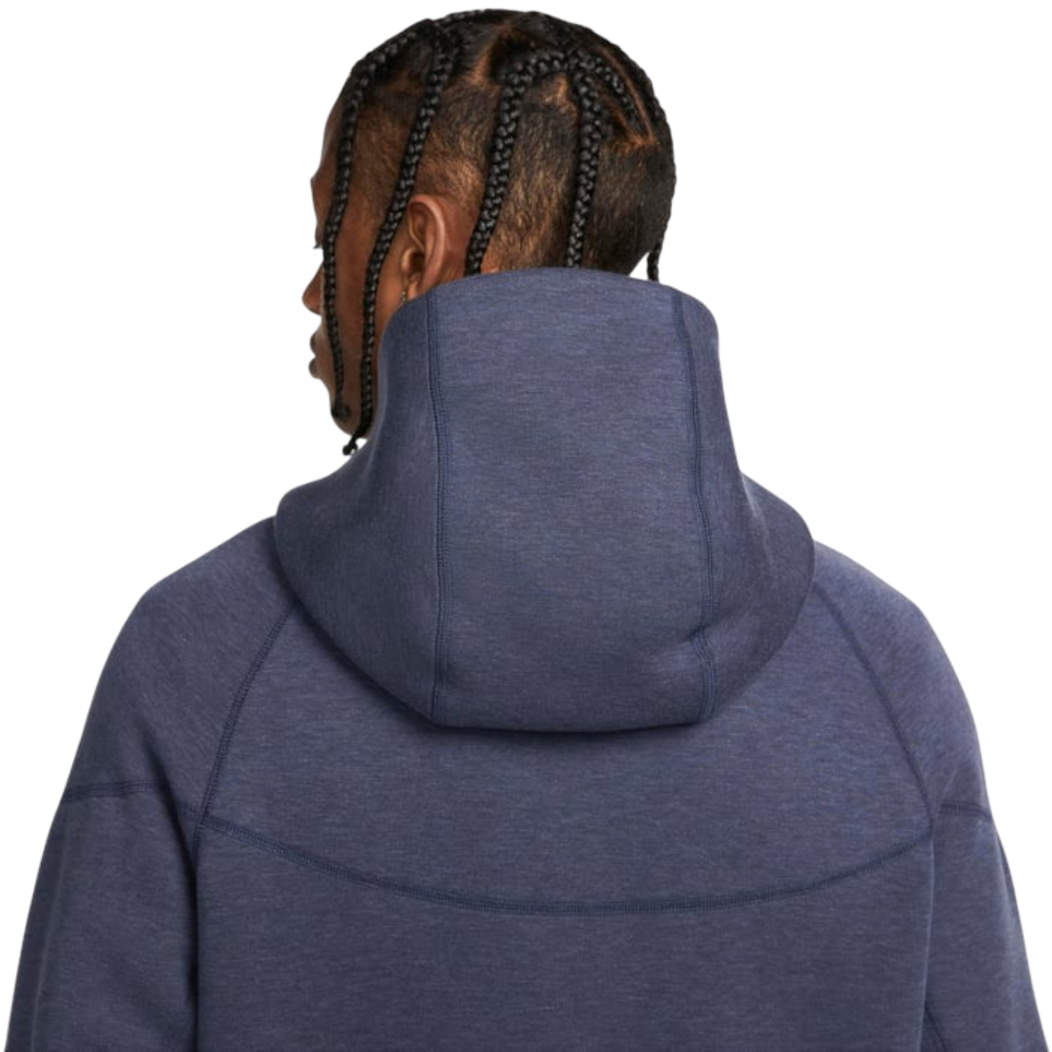 Худи Nike Tech Fleece Windrunner на молнии, цвет «Обсидиановый меланж» — фото 4