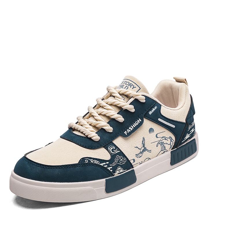 

BAKE Износостойкие легкие дышащие лоу-топы для скейтбординга мужские синие, цвет Blue