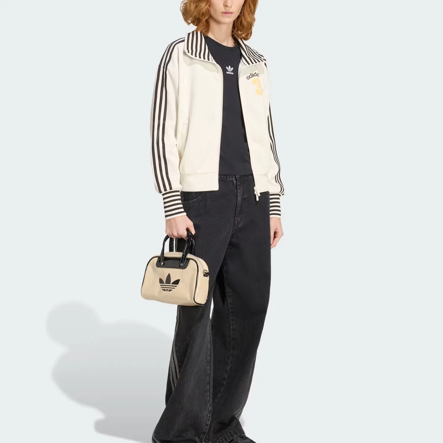 Толстовка zip Adidas Originals, Ecru — фото 4