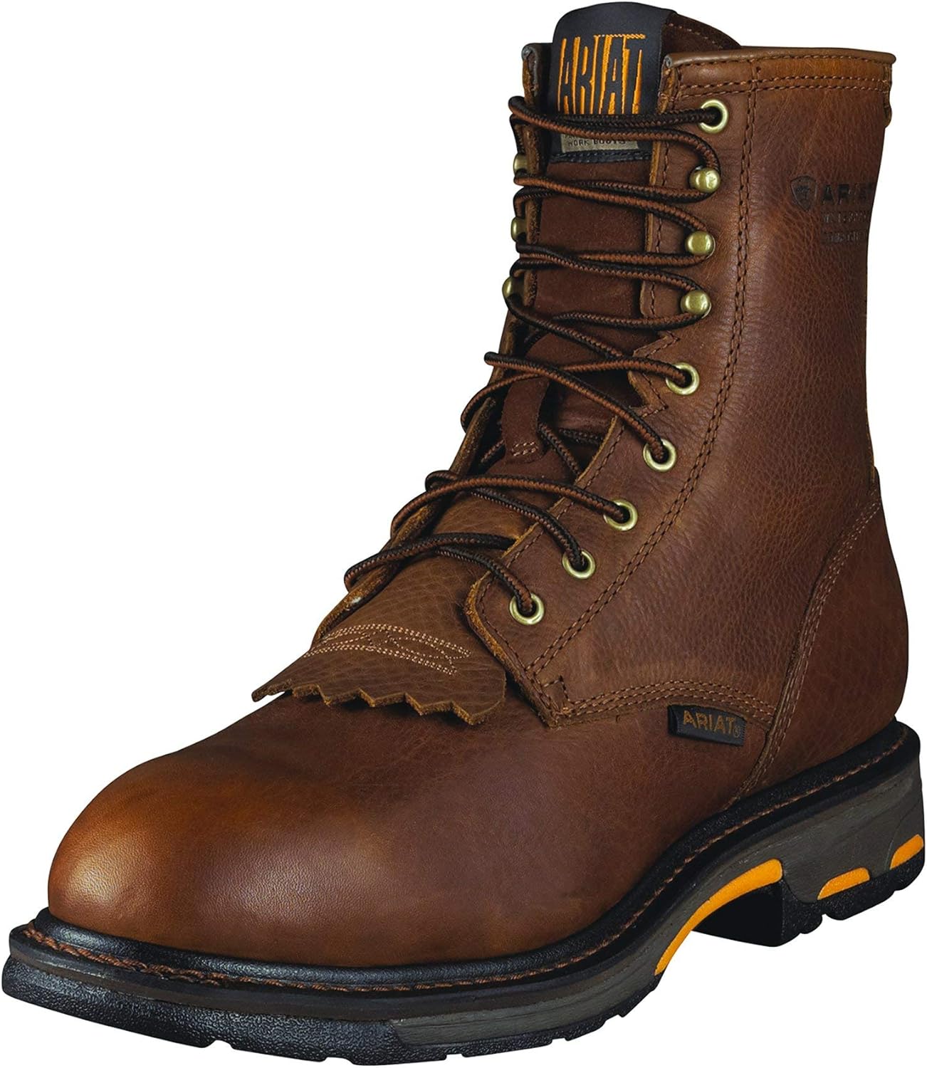 Мужские ботинки Ariat Workhog с водонепроницаемой мембраной H2O и композитным носком, 20 см, коричневый — фото 2