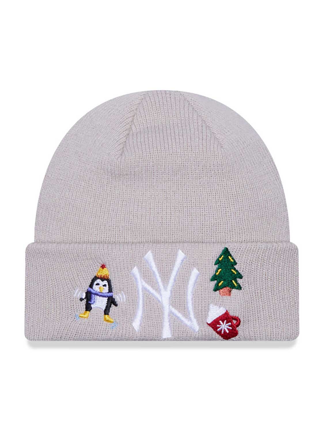

Зимняя шапка New Era INF FESTIVE CUFF KNIT NEYYAN, серый