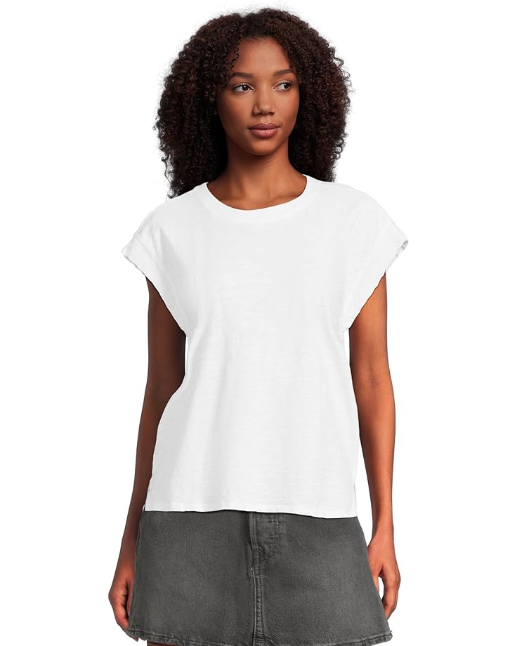 

Футболка Mod-o-doc Cap Sleeve Mix Media Tee, белый