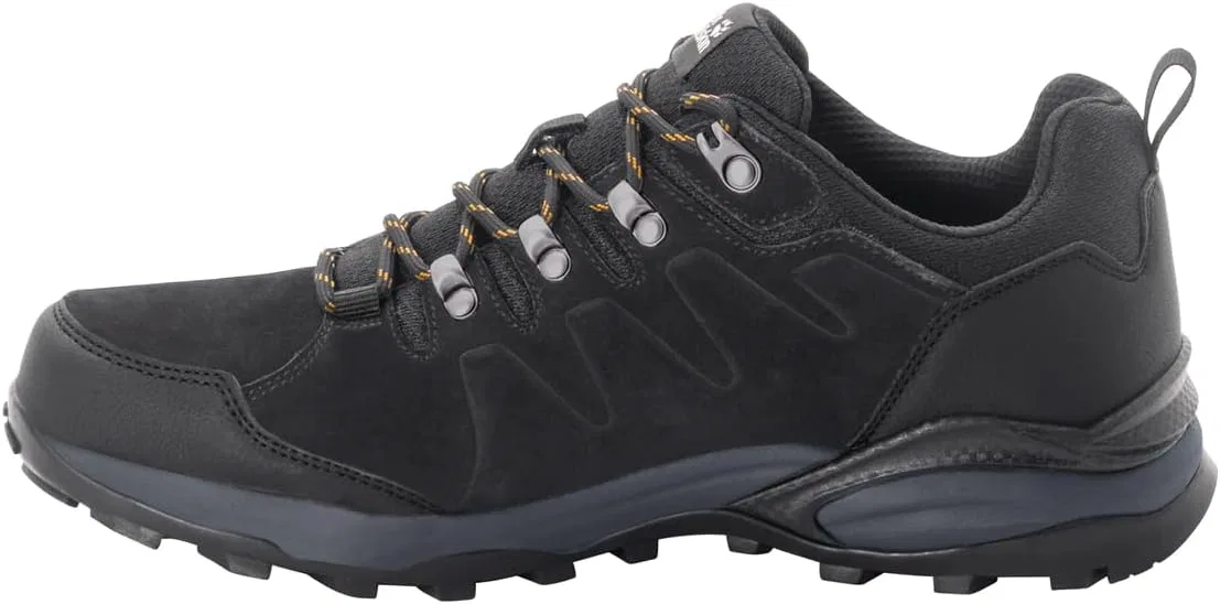 Мужские прогулочные туфли Jack Wolfskin Refugio Texapore Low M, Phantom Burly Yellow Xt