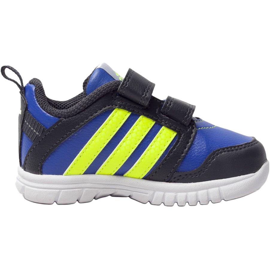 Adidas Synthetic Leather низкие детские ботинки Blue Green Infant And Toddler — фото 3