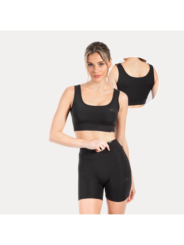 

SMILODOX Спортивный бюстгальтер Аделинн черного цвета