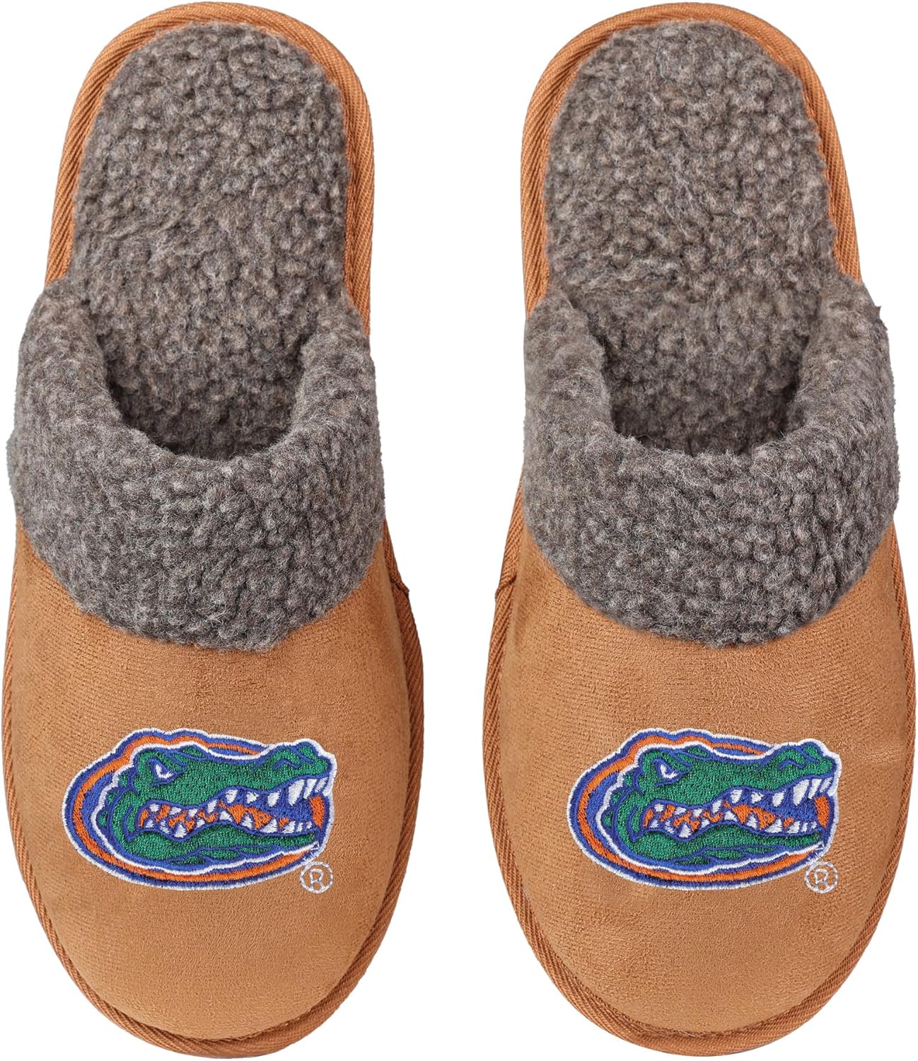 

Мужские мокасины FOCO NCAA Sherpa Scuff коричневого цвета - ультрамягкая плюшевая подкладка и вышитый логотип команды - официально лицензированная обувь NCAA для максимального комфорта и командного духа