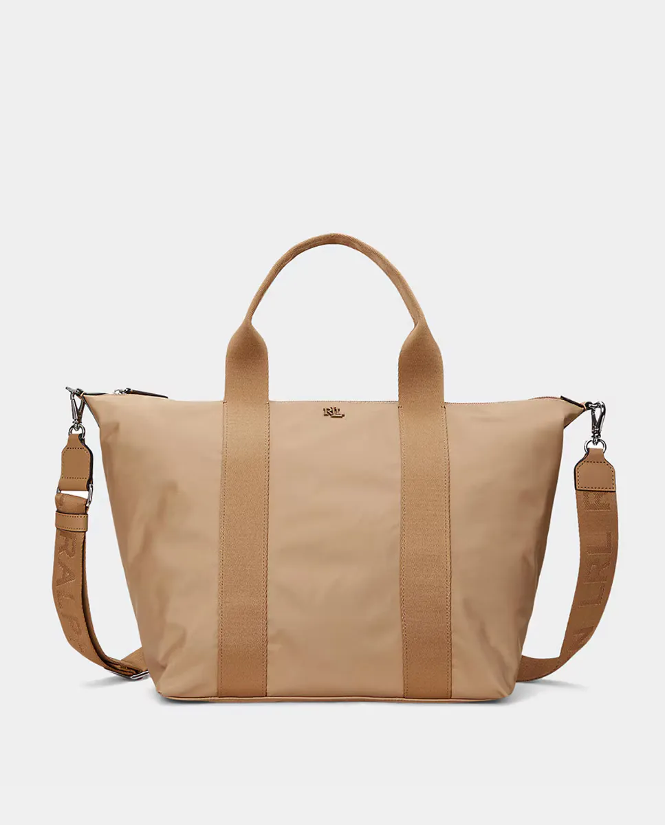

Нейлоновая сумка-тоут Stevie Lauren Ralph Lauren, цвет Beige