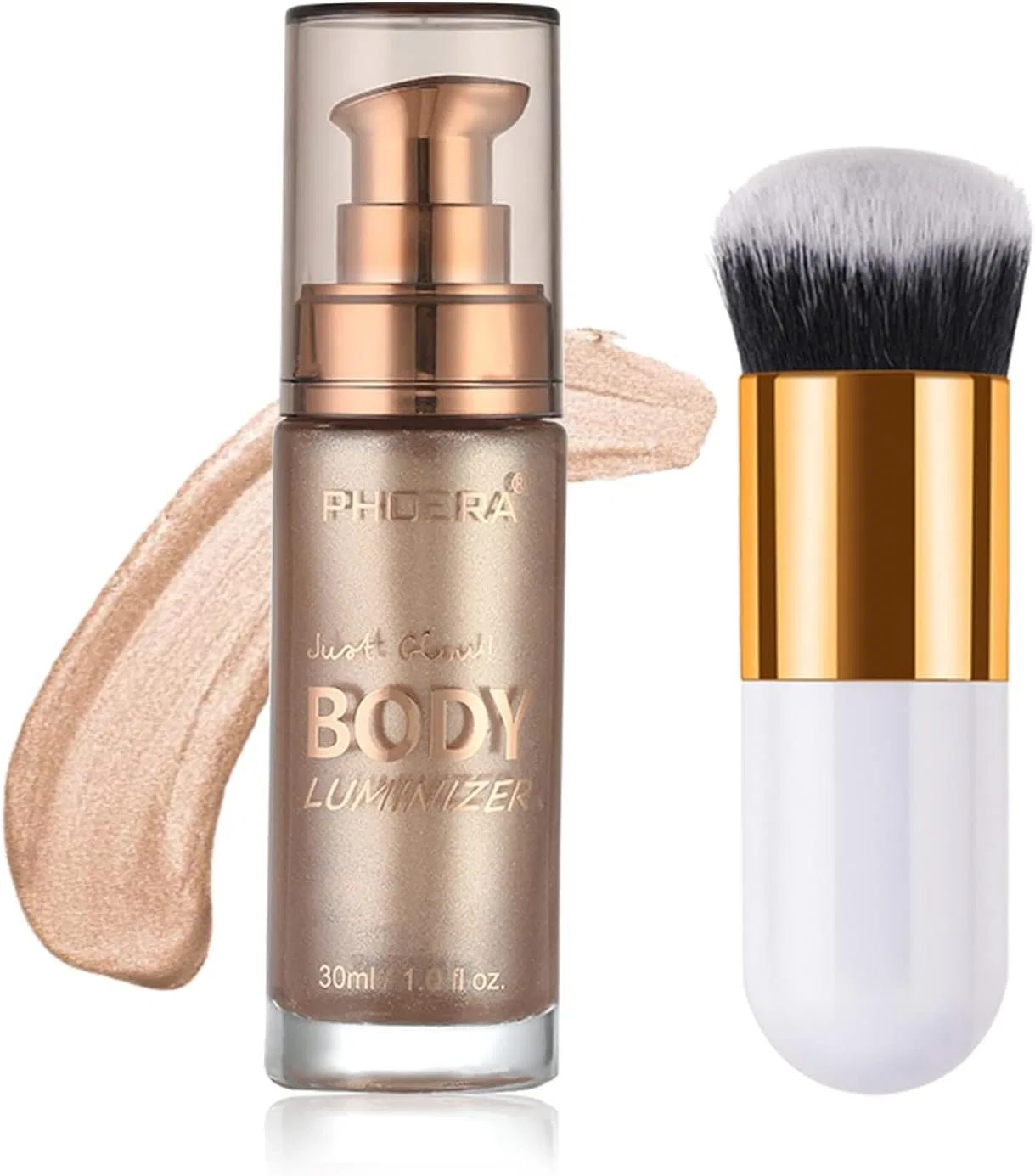 Мерцающее масло для тела Lezero Rose Gold #01, 30 мл