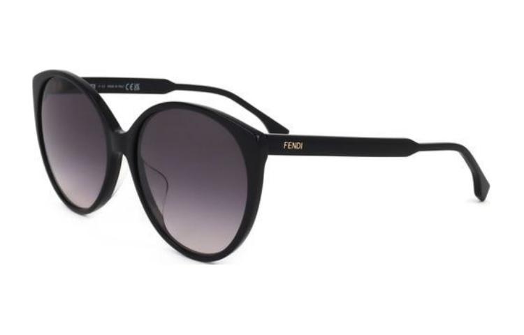 

FENDI Солнцезащитные очки с круглой оправой, Black