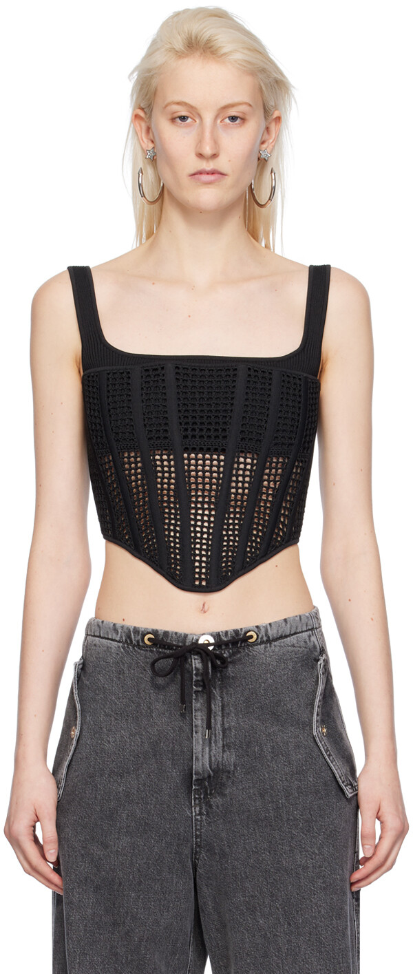 

Черная майка с подвеской Dion Lee