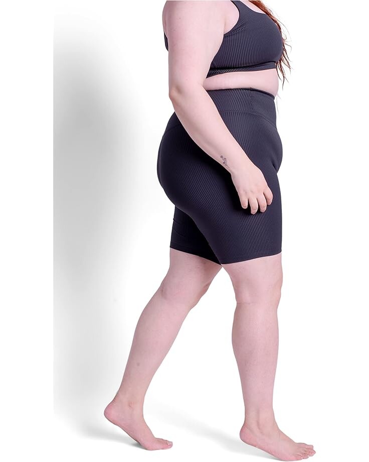 

Шорты girlfriend collective Rib Bike Shorts, черный