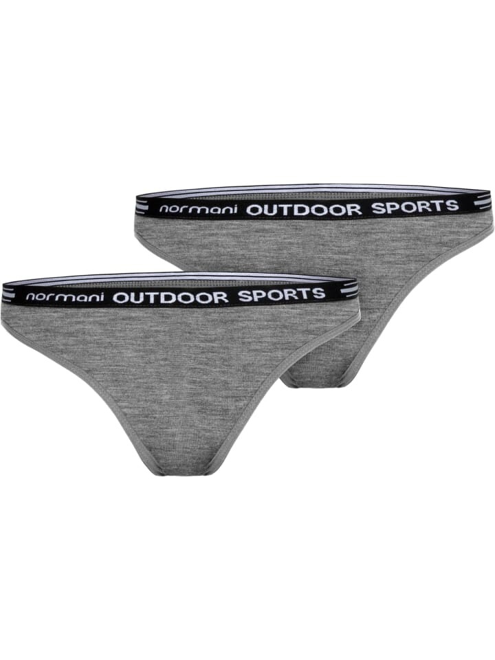 

Трусы Normani Outdoor Sports 2er Pack Damen Merino Tanga „Dubbo“, серый