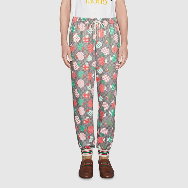 Штаны спортивные Gucci бежевый / коричневый — фото 2