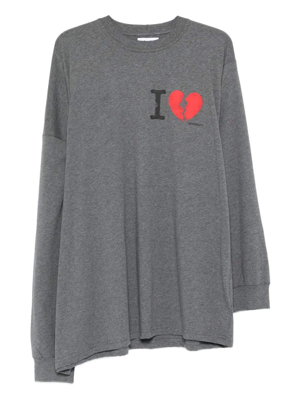 

Футболка с длинными рукавами и принтом Magliano, серый