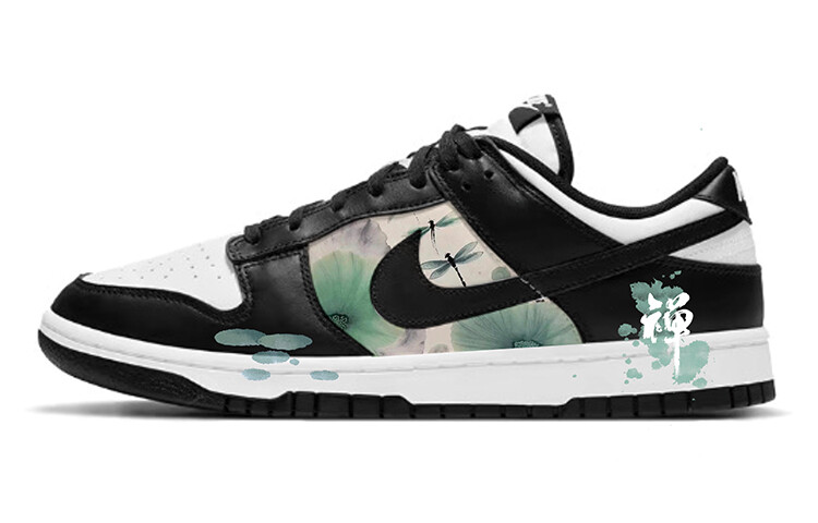 

Кроссовки Nike Dunk Skateboard Shoes Women's Low-Top White Black, Черный, Кроссовки Nike Dunk Skateboard Shoes Women's Low-Top White Black