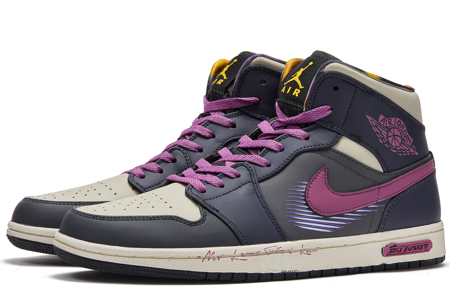 

Jordan Air Jordan 1 винтажные баскетбольные кроссовки мужские, Vivid Plum