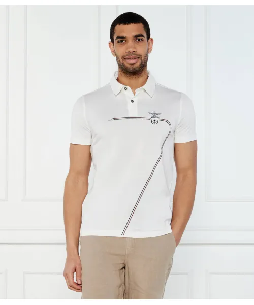 

Футболка поло Regular fit Aeronautica Militare, белый