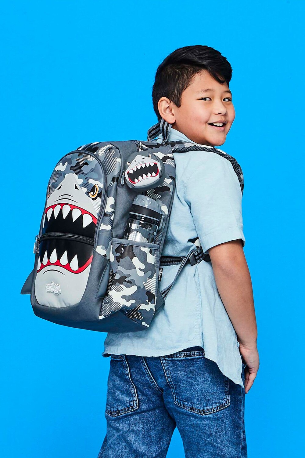 

Лучший классический рюкзак Budz Smiggle, серый