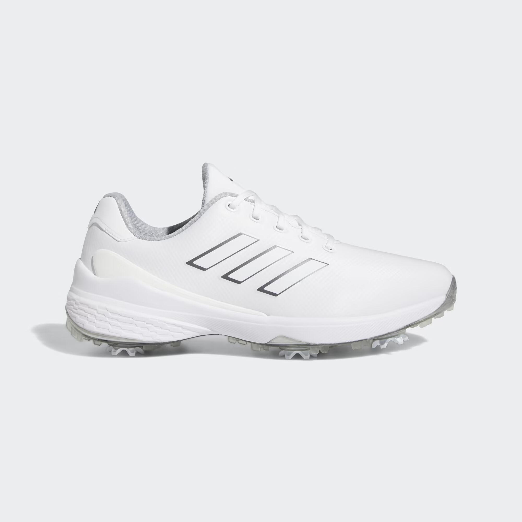 

Широкие Кроссовки для гольфа ZG23 Adidas, цвет Cloud White/Dark Silver Metallic/Silver Metallic