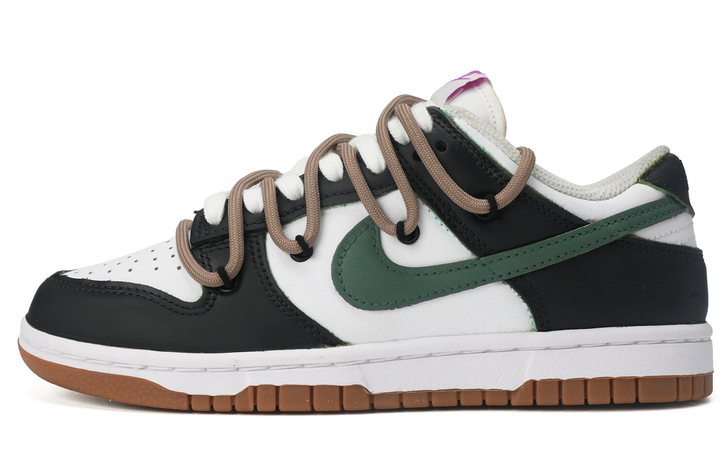 

Кроссовки для скейтбординга Dunk женские с низким верхом, черный/белый Nike