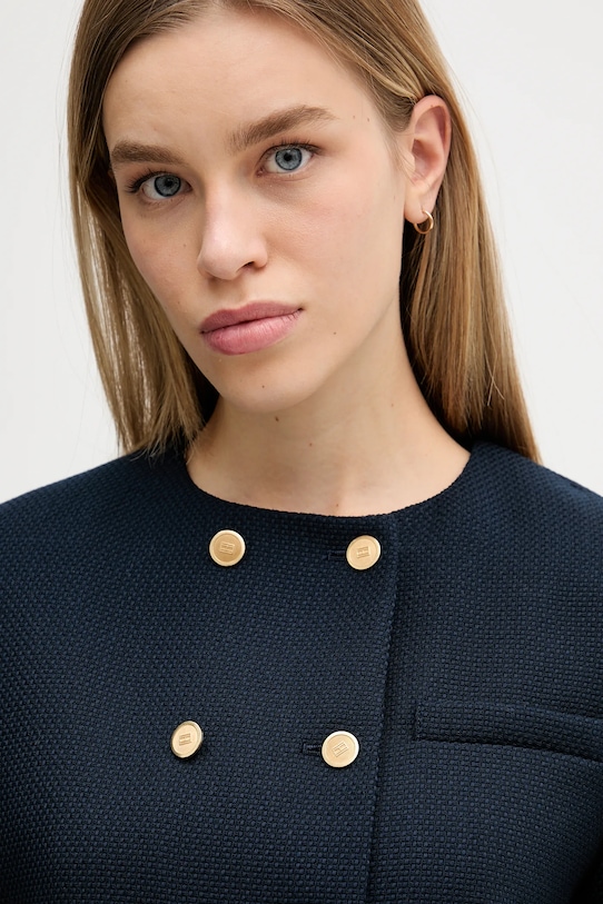 Куртка из шерстяной смеси Tommy Hilfiger, темно-синий — фото 4