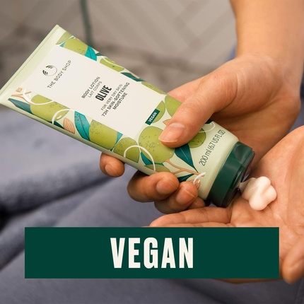 Питательный лосьон для тела Olive Nourishing Body Lotion 200 мл - для сухой и очень сухой кожи, 72 часа интенсивного увлажнения The Body Shop — фото 3