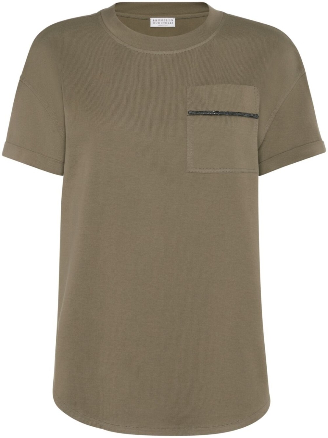 

Футболка из джерси Brunello Cucinelli, зеленый