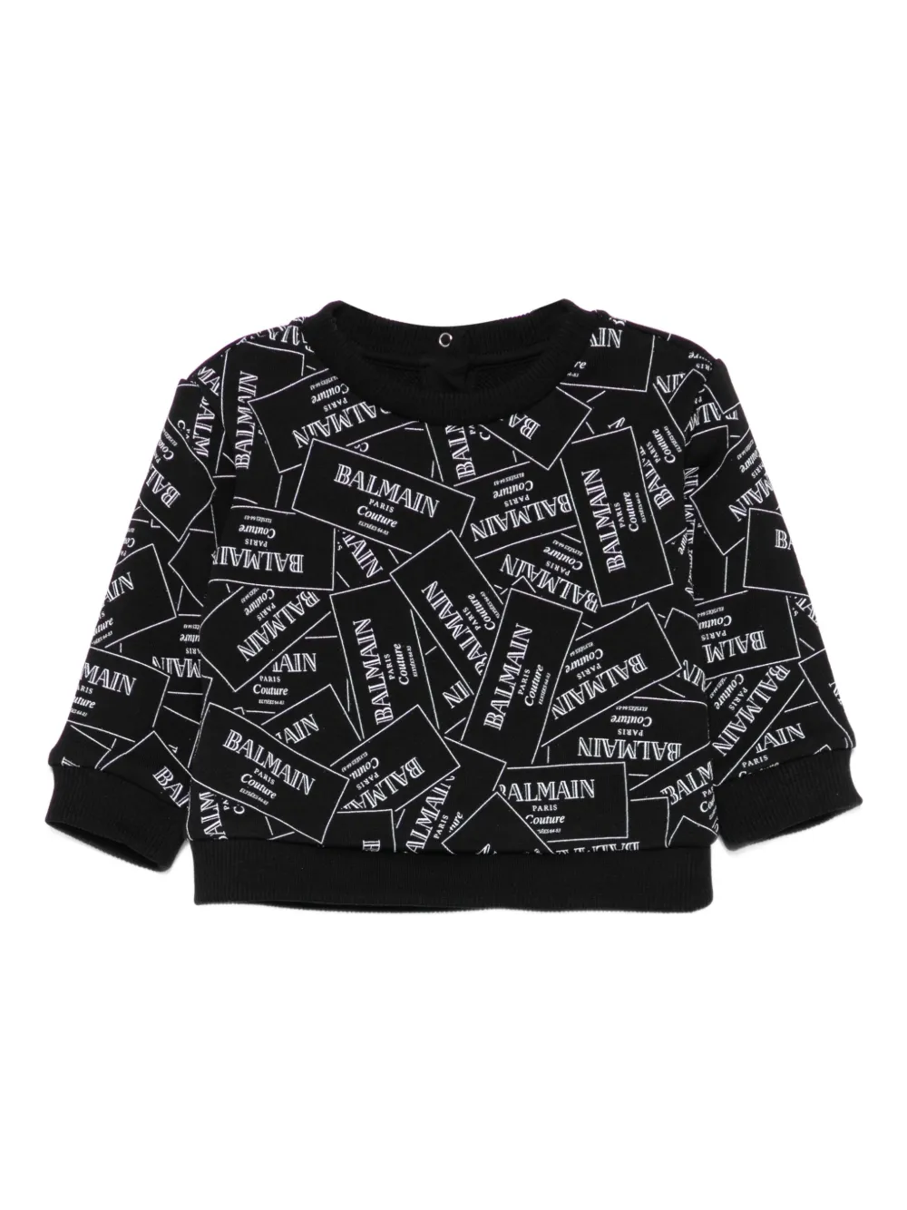 

Толстовка с логотипом Balmain Kids, черный
