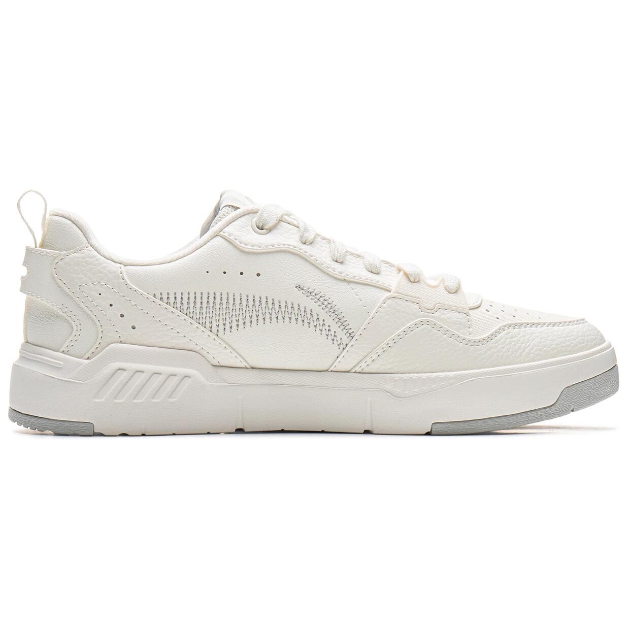 Кроссовки LINING Yuan Chu Skateboarding Shoes Men Low-top Milky White, слоновая кость — фото 2