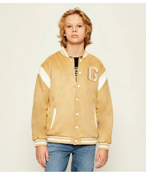 

Бомбер Loose fit Guess, бежевый
