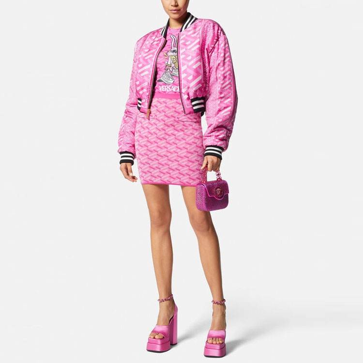 VERSACE Футболка SS24 CNY Women's Pink — фото 4