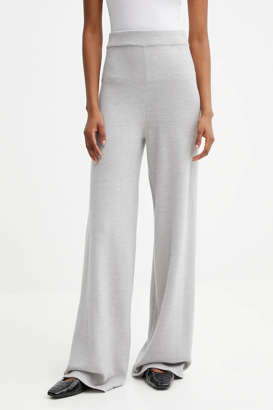 

Шерстяные спортивные штаны hamburg MM by Max Mara, серый