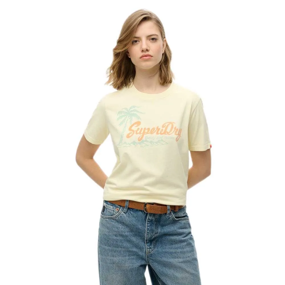 

Футболка с коротким рукавом Superdry Lo-Fi Outdoor Relaxed, желтый