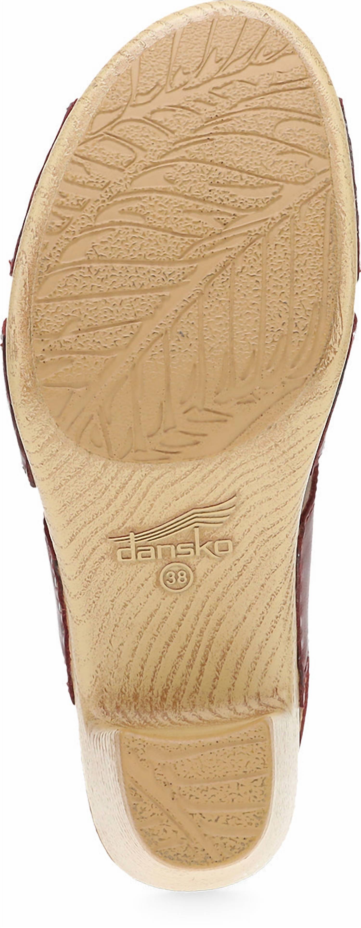 Women's Tatiana Peep-Toe Sandal In Wine Dansko, Wine — фото 2