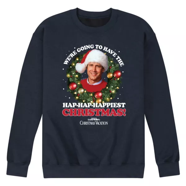 

Мужская флисовая толстовка "Счастливого Рождества" National Lampoon's Christmas Vacation Licensed Character, синий