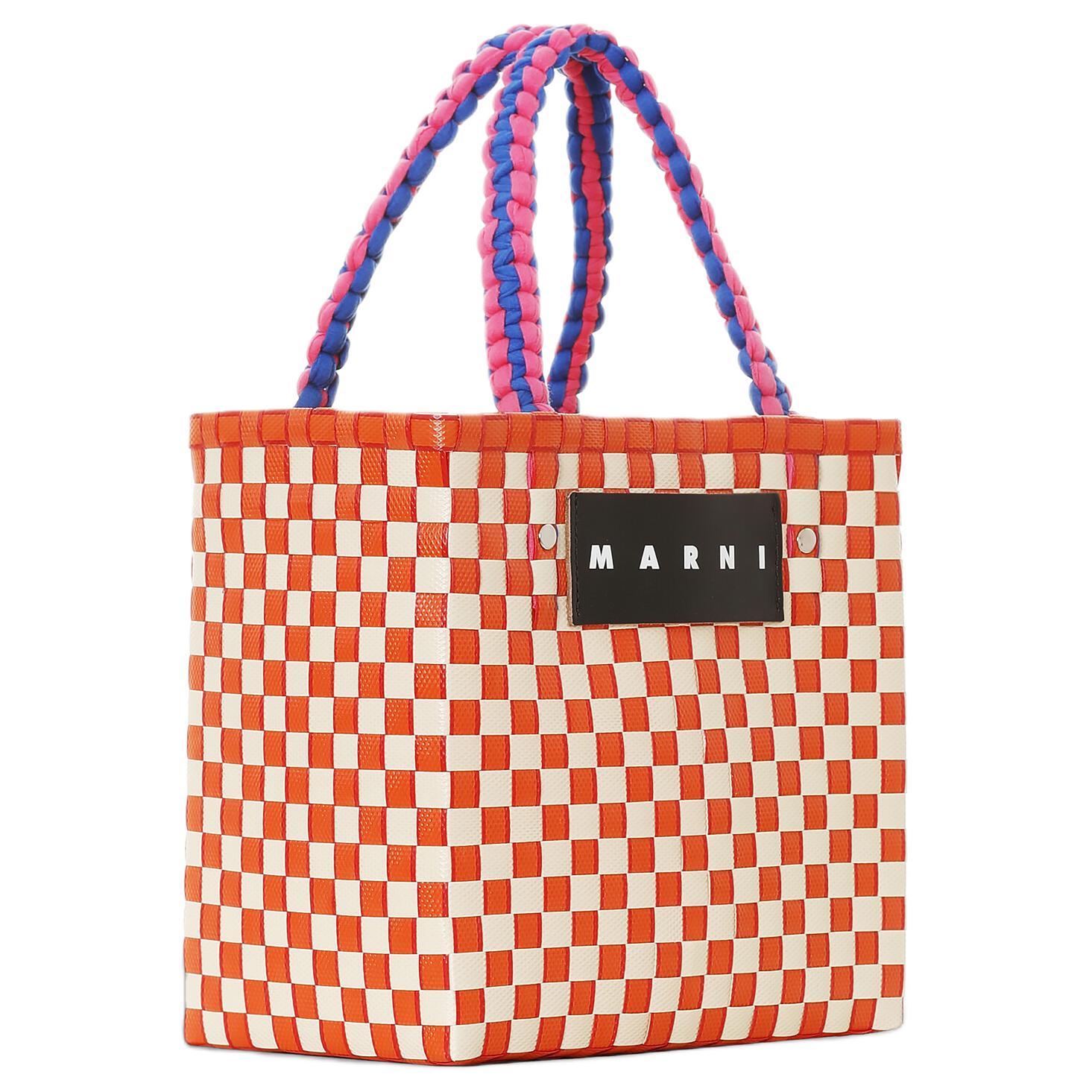 

Корзина серии Basket из полипропилена, сумка-шоппер, хозяйственная сумка, дамская сумка-клатч, светло-оранжевый MARNI