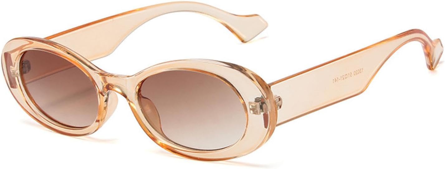 

Популярные модные маленькие овальные солнцезащитные очки для женщин в винтажном стиле с леопардовым принтом, желейные очки, модные очки для мужчин, солнцезащитные очки UV400 VVTWSSW, Champagne Tea