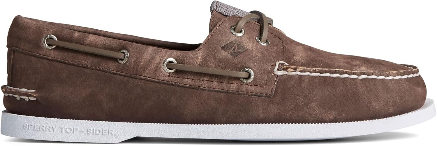 Мужские аутентичные оригинальные лодочные туфли Sperry с двумя отверстиями, коричневый — фото 3