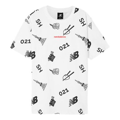 

Футболка New Balance Unisex Printing Round-neck White, белый