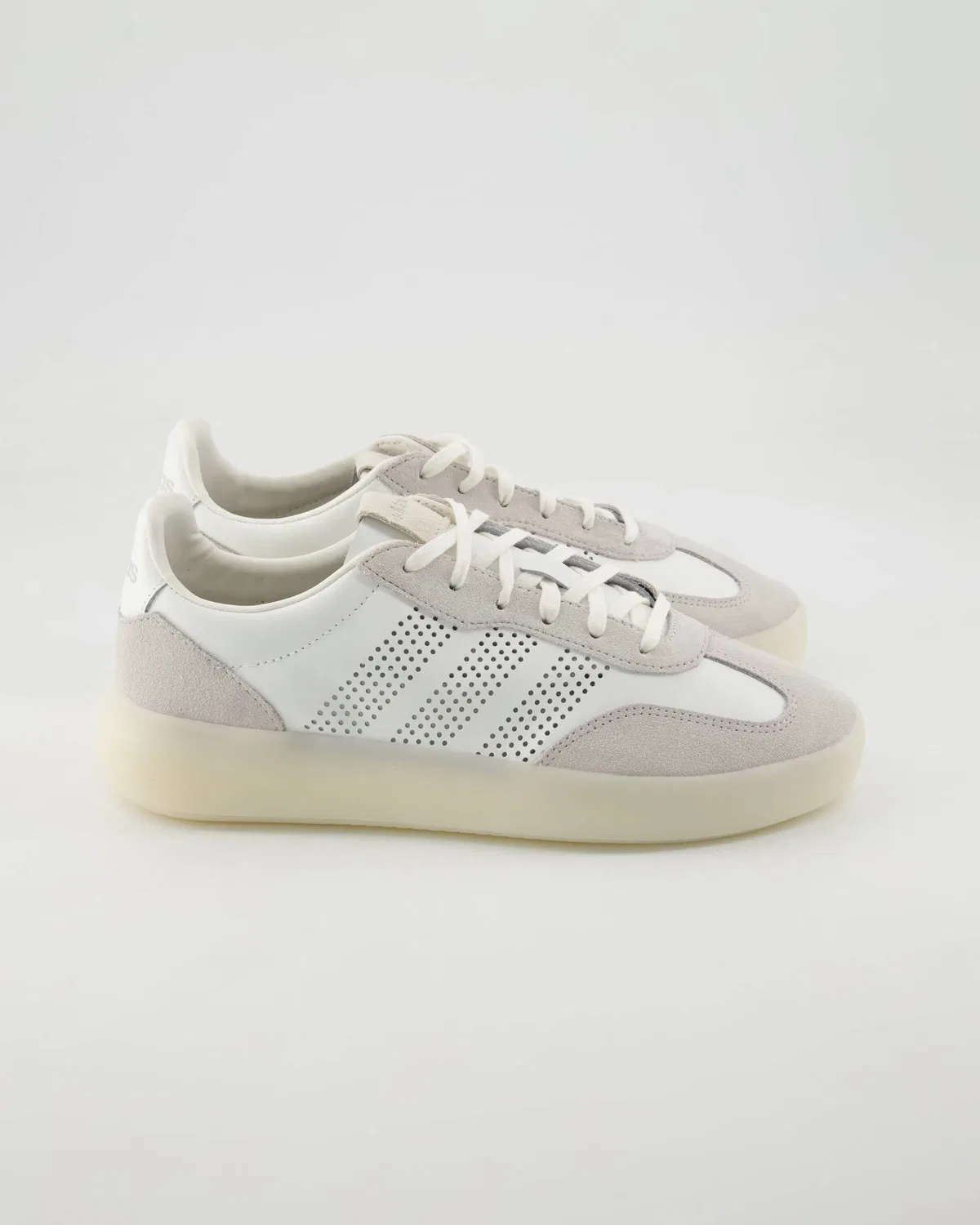 Кроссовки низкие из кожи Adidas, серый — фото 2