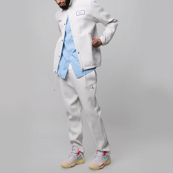 Куртка Air Jordan x Union LA Coaches Jacket Men Beige/White, цвет creamy — фото 4
